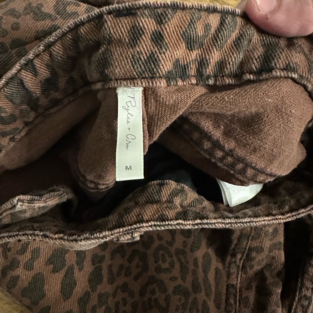 Rylee & Cru Leopard Print Jeans - Picture 2 of 4